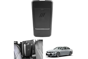 GAFAT Compatible avec BMW Serie 3 G20 G21 2019-2024 2025/ Serie 4 G22 i4 G26/i3 G28 2023-2025 Boîte de Rangement Console Centrale, Organiseur Compartiment Caché, Boîte à Gants, Série 3 G21 Accessoires