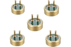 SquarezhenBo Lot de 5 microphones à électret 4015 42 dB 4 mm x 1,5 mm avec microphones à condensateur à broches et accessoires pour PCB