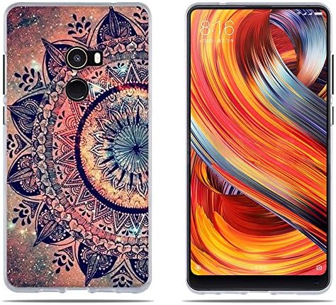 Xiaomi Mi Mix 2 Mix2 / EVO Case, DIKAS New High Quality Transparent Silicon Clear TPU 3D Contemporary Chic Design Fashion Creative Design Slim Fit Shockproof Flexible Stylish Silicone for Xiaomi Mi Mix 2 Mix2 / EVO (5.99")- Pic: 01