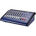 XINYIFU Mixer Console, 8 Channels Powered Mixer Amplifier Digital Audio Mixing Console Amp with 48V Phantom Power USB/SD Slot for Recording DJ Stage Karaoke
