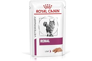 Royal Canin Renal Mousse para gatos | 12 x 85 g | Alimento completo para gatos adultos con problemas renales | Con bajo contenido en fósforo