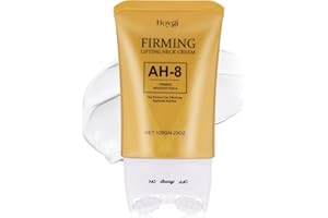 VRAIKO HOYGI AH-8 Firming Neck Cream, 2-in-1 Guasha Neck Moisturizer with Roller Applicator, for Saggy Skin, Double Chin, Face Lifting, 4.23 oz