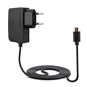 Aukru, Alimentatore Micro USB da 5v 2A, Caricabatterie per Raspberry Pi 2 Model B / Pi B+ (Plus) , 1.5 metri