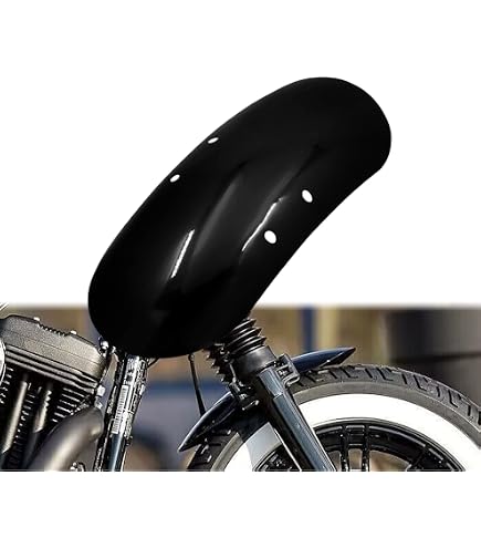 Parafango Posteriore Largo 190 Mm Custom Chrome Per Harley Davidson Sportster 883, 1200 Iron, Forty Eight, Seventy Two. Modelli 2004-2020 (verifica Compatibilità Centralina Per 2007-2009). - 2