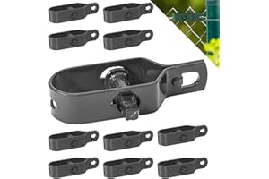 Fepro® Drahtspanner verzinkt, anthrazit kunststoffbeschichtet, 90mm - 10 Stück, ideal für Maschendrahtzaun Spanndraht, Zaunspanner, Drahtzaun Spanner für Garten Spanndraht Wildzaun Forstzaun Weidezaun