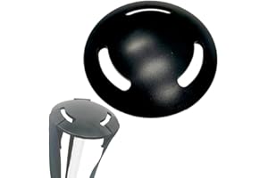 SHINETEC Barre de Support de Couvercle de Bateau 5 Pouces Haut de Couvercle en Champignon avec 3 Trous, Accessoire de Couvercle de Bateau, Plastique, Tige Non Incluse