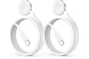 CIONUM Apple Watch Charger USB C Cable 1M 2Pack, Magnetic iWatch Charger Fast Charging Cord for Apple Watch Series Ultra/SE/10/9/8/7/6/SE2/5/4/3/2/1