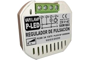 ECOILUMINALED Varilamp P-LED Regulador a pulsadores para principio de fase 500w max