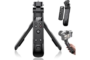 HANPUSEN for Fujifilm Tripod Wireless Shooting Grip with Shutter Release - Mini-Tripod with Rechargeable Remote Control for Fujifilm X100 VI/X-M5/X-T30 II/X-E5/X-T5/X half/X-H2S/X-S10/X-S20/X-T50/X-T4/X-T3
