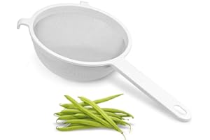 Metaltex 111618 Tamis de Cuisine Plastique Blanc 18 cm