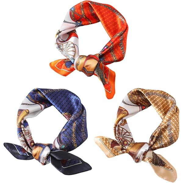Sciarpa In Raso Di Poliestere 100% Per Donna - Bandana Multiuso 70x70 Cm, Leggera E Morbida, Accessorio Moda Per Capelli, Collo, Borsa, Regalo