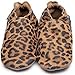 Produktbild Inch Blue Mädchen/Jungen Schuhe für den Kinderwagen aus luxuriösem Leder - Weiche Sohle - Leopardenfell