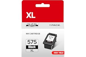 ‎RUDGUZ Druckerpatronen 575 XL PG-575XL Kompatibel für Canon 575 Black PG 575 XL 575XL PG575 PG 575 Patronen für Canon TS3550i Patronen TR4750i TS3551i TR4751i TR4755i TR4756i TS3750i (1er-Pack, Schwarz)