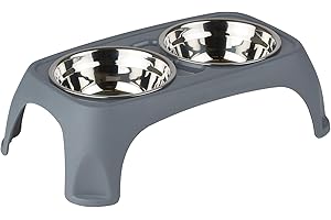 ME & MY PETS Me and My Pets Medium Twin Raised Feeding Bowl