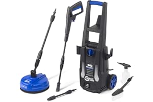 AR Blue Clean Nettoyeur Haute Pression e-1600P avec Patio Cleaner et Brosse Fixe (1600 W, 125 bar, 420 l/h)