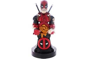 CABLEGUYS Cable Guys - Supporto per accessori da gioco Marvel Deadpool Zombie e supporto per telefono per la maggior parte dei controller (Xbox, Play Station, Nintendo Switch) e telefono