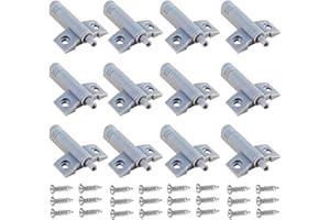 ZPLASK 12 Pcs Soft Close Dampers, 24 Pcs Screws, Kitchen Door Soft Close Dampers, Adjustable Damper for Cabinets & Drawers, Soft Close Door Dampers - Quiet, Easy Install, Universal Fit