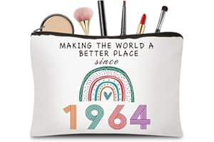 CoCoCherry 60th Birthday Gifts for Women, 60 Year Old Birthday Gifts Cosmetic Bags, Funny 60th Birthday Gift for Women Makeup Bag, 60th Birthday Gift Ideas