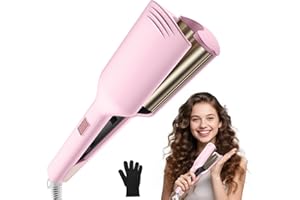 UMIGA Hair Waver-Hair Crimpers For Women, 120-200℃ Wave Curling Iron, Mermaid Hairr Waverr Beach Waver Hair Curler for Long/Short Hair, 30s Quick Heating, Duuble Voltage for Travel Home Dorm Immediate Waves