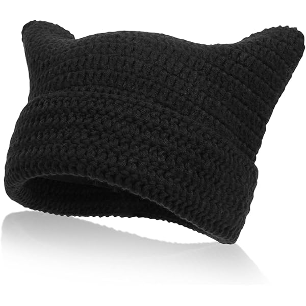 Jiujiutu Gebreide mutsen voor dames winter met fleece caps zoet. dunne wintermuts heren kattenoor ontwerp heeft manchetten sportpet wandelen 54-59 cm pet, zwart, 54-59 Jiujiutu Gebreide mutsen voor dames winter met fleece caps zoet. dunne wintermuts heren kattenoor ontwerp heeft manchetten sportpet wandelen 54-59 cm pet, zwart, 54-59
