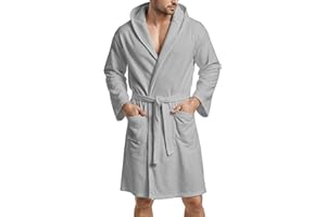 PETTI ARTIGIANI ITALIANI PETTI - Albornoz, Albornoz Mujer, Albornoz Hombre, Albornoz Unisex, Albornoz Microfibra, Albornoz con Capucha Bolsillos y Cinturón