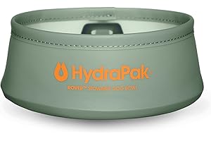 HydraPak Rover Dog Bowl (500ml/17oz) - Collapsible & Packable Dog Bowl for Food/Water