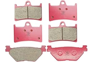 S SYUU Pastillas de freno de cerámica traseras delanteras de motocicleta Compatible con Yamaha T-Max 530 XP 530 XP 500 2013 2014 2015 2016 FJR 1300 2003 2004 2005 FA252F FA319R