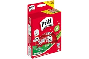 Pritt Colla Stick 5 x 43 gr, Colla per Bambini Sicura e Affidabile, Adesivo per Lavoretti e Fai da te, con una Tenuta Forte per Uso Scuola e Ufficio, 10 Stick x 43 gr