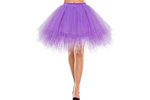 Bbonlinedress Jupe Tulle Ballet Tutu Danse Classique Courte Style Années 50s en Tulle Evasé