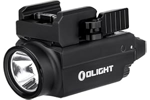 OLIGHT Baldr S Lampe 800 Lumens 2 Niveaux d'Éclairage Rail Réglable Picatinny Ou GL pour Chasse Protection