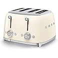 Smeg Cream Retro 4 Slice Toaster