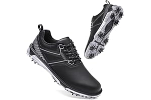 PURFITALL Waterproof Golf Shoes for Men Professional Footwear Anti Slip Lightweight Outdoor Comfortable Training Spikes Sneakers