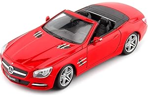 COCHESDEMETAL 2012 Mercedes-Benz SL500 (R231) Descapotable Rojo 1:24 Welly 24041