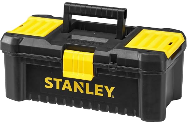 Stanley Stst1-75514 Classic Line Boîte À Outils - 2 Organiseurs Sur Le Couvercle - Plateau Porte-Outils - Charnières Plastiques Sur Le Couvercle - Cadenassable - Dimensions 32 X 18,8 X 13,2 Cm Multicolore