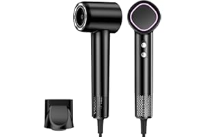 Ionic Hair Dryer, HEXTEK Hairdryer for Women 160,000 RPM Professional Hair Dryer 500 Million Negative Ions - Lightweight Intelligent Sensor Control Fast Drying for Home Travelling Gym
