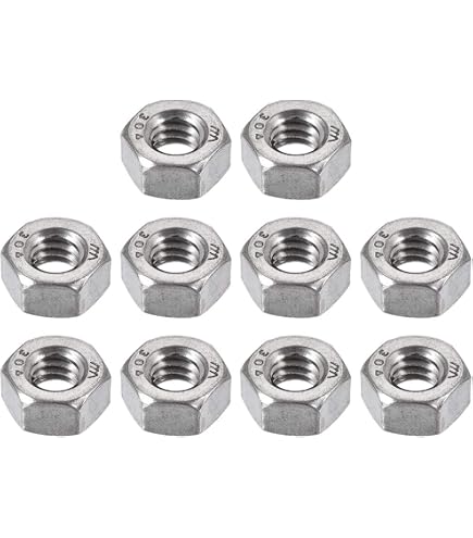 Dadi Esagonali, 3/8"-16 In Acciaio Inossidabile 304 (18-8) Dado - 6