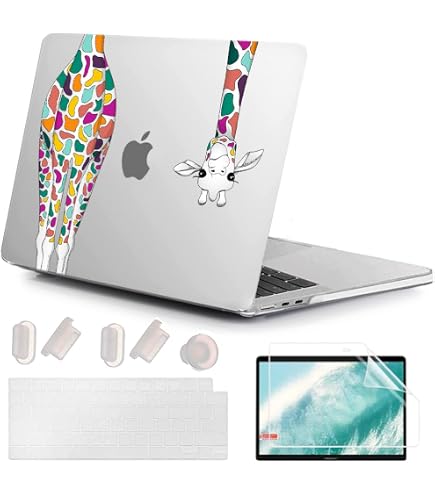 Laptop Hülle Für MacBook Air 13 Zoll (2018–2020, A2337 M1, A2179, A1932) – Plüsch-Design, Inkl. 2 Tastaturschutzhüllen