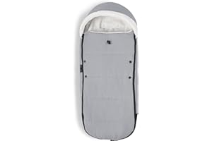 Coprigambe Stokke YOYO, Stone - Fodera in Sherpa, Cappuccio in Pile con coulisse, Doppia Imbottitura - Lavabile in Lavatrice a 30°C - Include Borsa Piccola