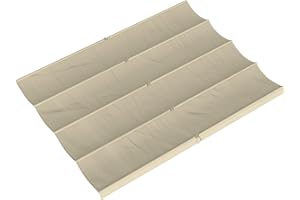Outsunny Techo de Pérgola 4 x 3,5 m, Techo de Repuesto Retráctil para Marco de Pérgola de 4x3 m, UV30+, Toldo de Tela Solo para Cenador Jardín con 8 Orificios de Drenaje, Blanco Crema