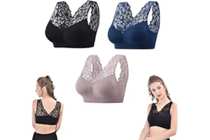 GAMIRA Soutien-Gorge Nula, Soutien-Gorge Anti-affaissement des Seins, Soutien-Gorge Respirant Cool Liftup Air, Soutien-Gorge de Sport Sexy en Dentelle Confortable pour Le Sommeil