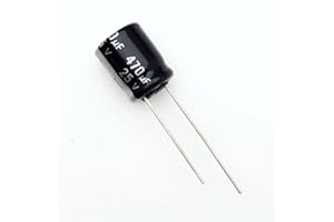 ECOMPONENT Condensatore Elettrolitico 470uF 25V 105°C Radiale 10x14mm