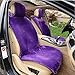 Produktbild GAOFEI Luxuriöse Schaffell Wolle Autositzbezüge Stuhl Pad Wollteppich Weiche Schaffell Matte , violet