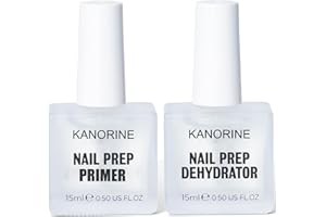 ‎KANORINE Kanorine Primer für Gelnägel Dehydrator für Nägel, Nagelgrundierung und Dörrgerät, 15 ml, 2 Stück