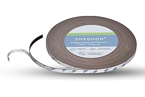 ‎SMAGNON Smagnon magnetband mit 3M Kleber Kleberücken - DAS SMAGNON ORIGINAL - verschiedene Breiten & Längen - Magnetstreifen - Magnetband (1 Meter - Typ B, 10mm breite)