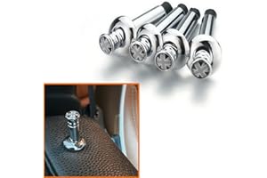 QIDIAN-Bouton de goupille de Serrure de Porte intérieure chromée de Voiture pour Cooper JCW One S Clubman F54 F55 F56 F57 F60 R50 R53 R55 R56 R57 R58 R59 R60 R61 Hatachback Countryman