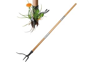 Stanew Weed Puller Tool with Long Handle, Telescopie Weed Remover Tool, Stand-up Manual Weeder Tool with 4 Claws, Patio Weeding Tools for Garden & Lawn Weeding