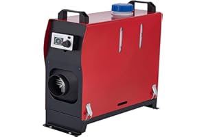 VEVOR FlowerW Upgraded 5KW Diesel Air Heater All in One 1 Diesel Heater 12V Diese Fuel Heater Remote Control Parking Heater Silencer with Voice Broadcast Switch Single Air Outlet for RV Trucks Bus Trailer