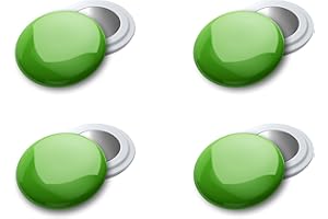 VERY IMPORTANT RUNNER - Pack de 4 Imanes Deportivos con Bolsa Impermeable - Imanes Sujeta Dorsales para Running y Triatlón 18mm - Sujeción Segura Sin Agujeros en la Ropa - Color Verde