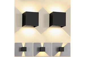 PQETBV LED-vägglampa 7 W, justerbar stråle, varmvitt aluminium 3 000 K för sovrum, hall, trädgård