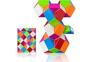 EACHHAHA Serpiente mágica 48 Secciones-Regalos cumpleaños niños Colegio-Magic Snake Cube-Serpiente Juguete Mágica-Fidget Toys-Juguetes educativos antiestrés(Multicolores*1)